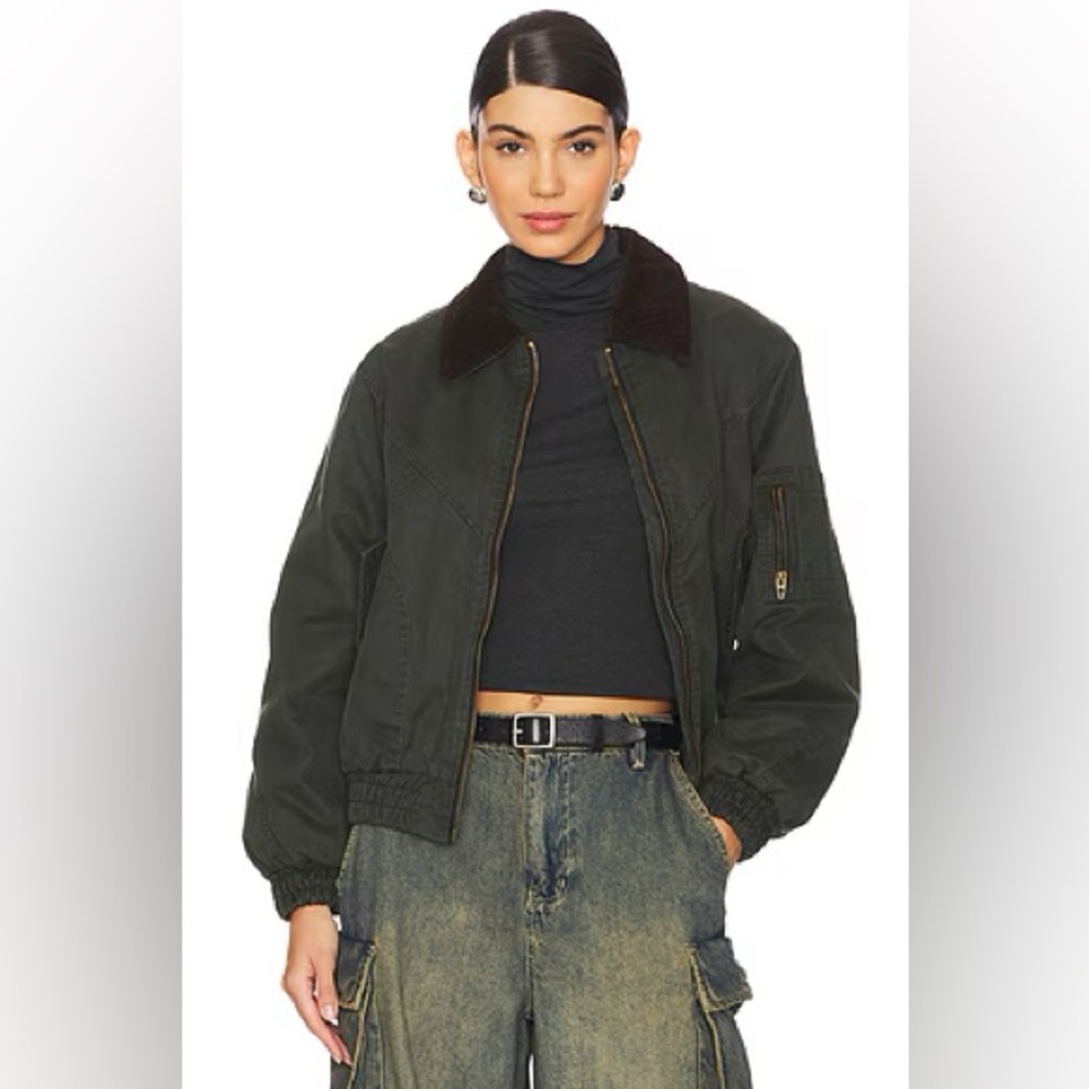 BLANKNYC Country Club Jacket in Green Combo